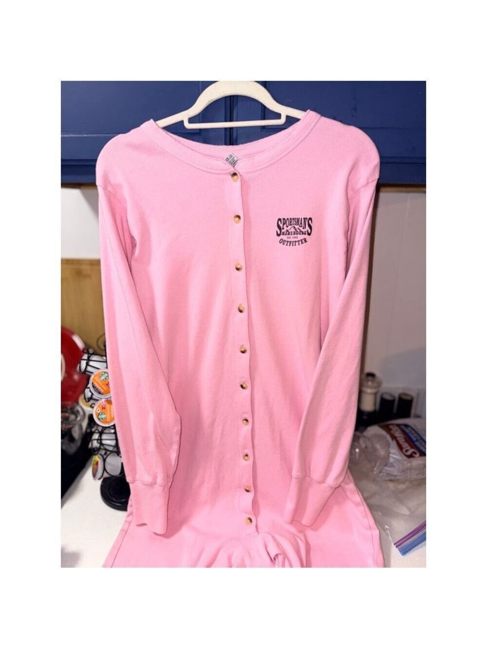 Sportsman’s warehouse 100% cotton made in India size extra large pink longjohns - Picture 8 of 10